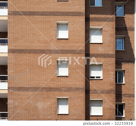 Typical brick multi-storey residential building Typical brick multi-storey residential building 32233919