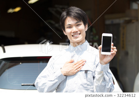 Automobile mechanic (smartphone) Automobile mechanic (smartphone) 32234612