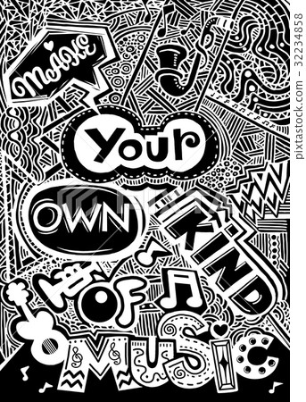 hand lettering quote. Hand drawn typography poster 32234858