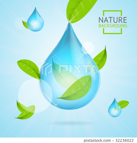 Nature Concept Transparent Purity Drop Water and Nature Concept Transparent Purity Drop Water and 32236022