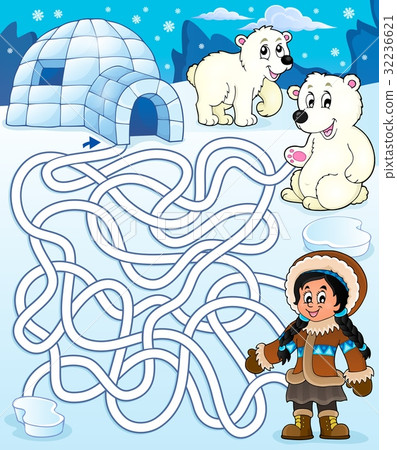 Maze 4 with arctic theme 1 32236621
