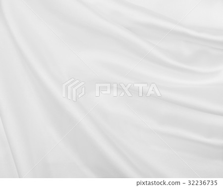 Smooth elegant white silk or satin luxury cloth 32236735