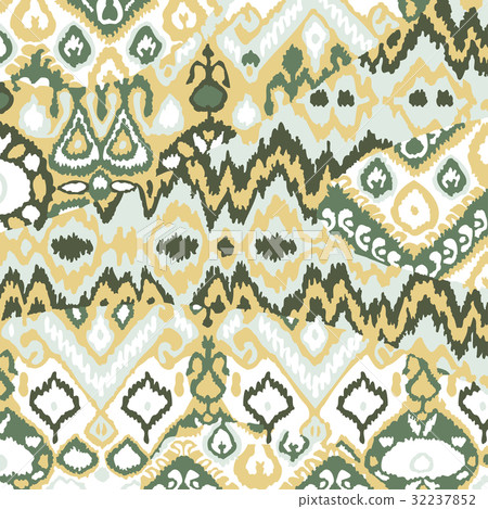 Ethnic bohemian arabesque pattern. Zigzag Ethnic bohemian arabesque pattern. Zigzag 32237852