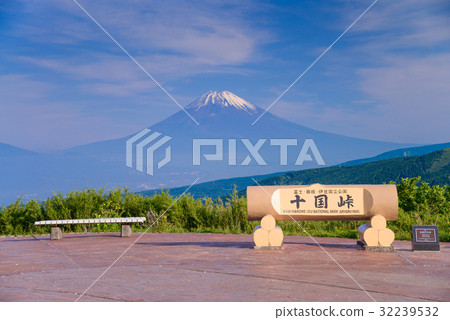 從初夏的箱根Tokudo山口，富士山 32239532
