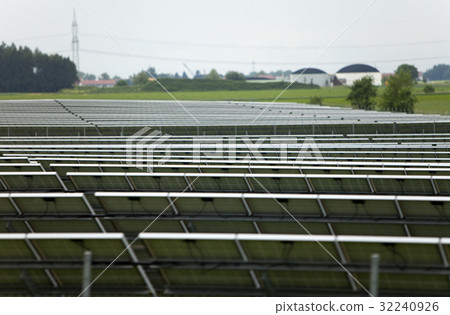 solar batteries in the field, Germany 32240926