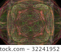 3D rendering green colorful abstract fractal 32241952