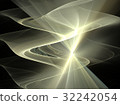 3D rendering with yellow abstract glowing fractal 32242054