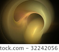 3D rendering with yellow abstract glowing fractal 32242056