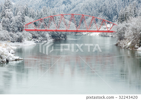 winter landscape Japan 32243420