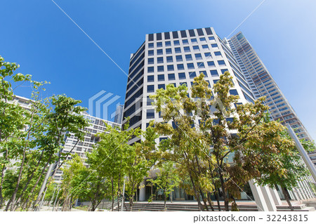 Apartment and blue sky Apartment and blue sky 32243815