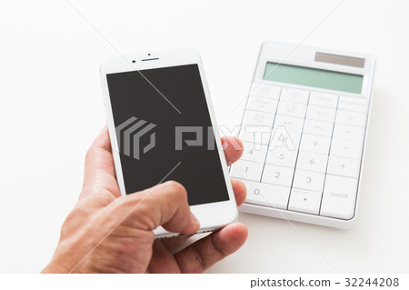 Smartphone and calculator 32244208