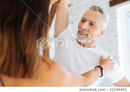 Portrait of smiling man that looking at his tutor Portrait of smiling man that looking at his tutor 32246481