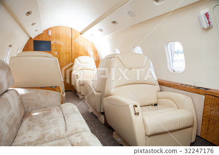Interior in bright colors of genuine leather in 32247176