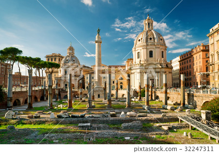 Trajan's Column in the forum of Trajan in Rome Trajan's Column in the forum of Trajan in Rome 32247311