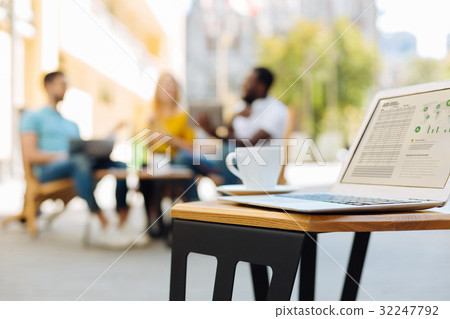 Innovative capable friends working on 32247792