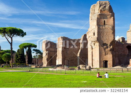 The ruins of the Baths of Caracalla, Rome 32248154