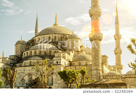 View of the Blue Mosque in Istanbul View of the Blue Mosque in Istanbul 32248164