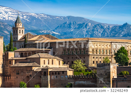 ancient arabic fortress of Alhambra, Granada, ancient arabic fortress of Alhambra, Granada, 32248249