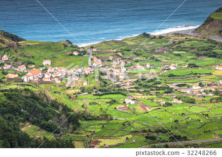 Azores coastline landscape in Faja Grande, Flores  32248266