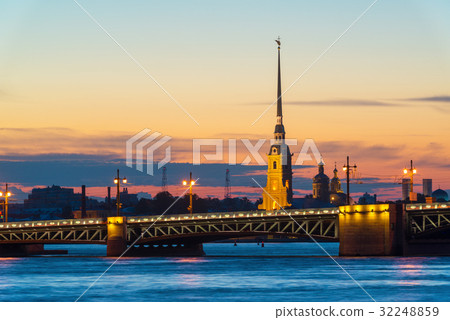 Palace Bridge and Peter and Paul Cathedral 32248859