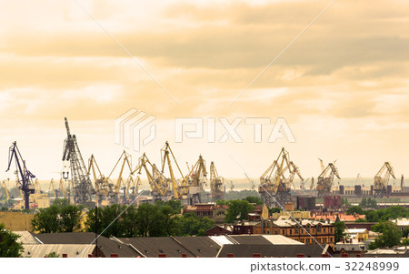 View of the sea port of St. Petersburg View of the sea port of St. Petersburg 32248999