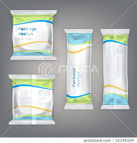 Vector set packaging for snacks - biscuits Vector set packaging for snacks - biscuits 32249104