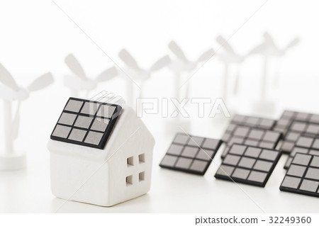 Wind power generation Solar power generation Solar panel Windmill Eco ECO energy Wind power generation Solar power generation Solar panel Windmill Eco ECO energy 32249360