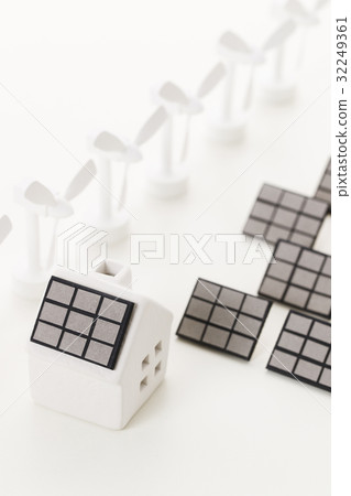 Wind power generation Solar power generation Solar panel Windmill Eco ECO energy Wind power generation Solar power generation Solar panel Windmill Eco ECO energy 32249361