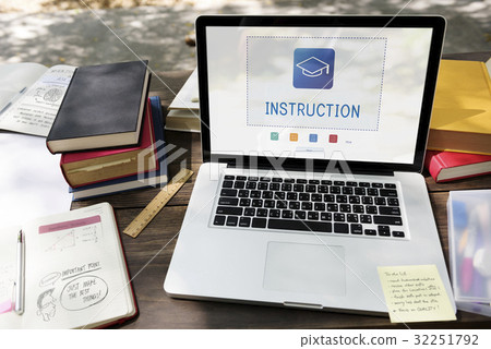 Network graphic overlay background on laptop Network graphic overlay background on laptop 32251792