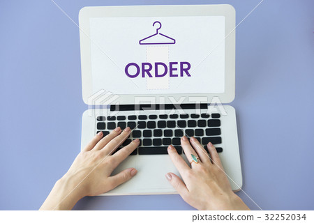 Clothes store commercial illustration order now 32252034