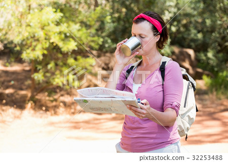 senior woman is drinking 32253488