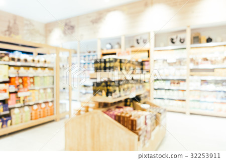 Abstract blur and defocused supermarket 32253911