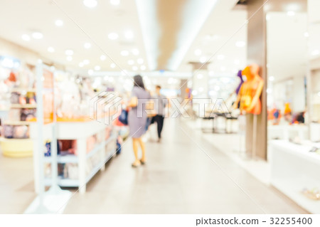 Abstract blur and defocused shopping mall center of department store 32255400