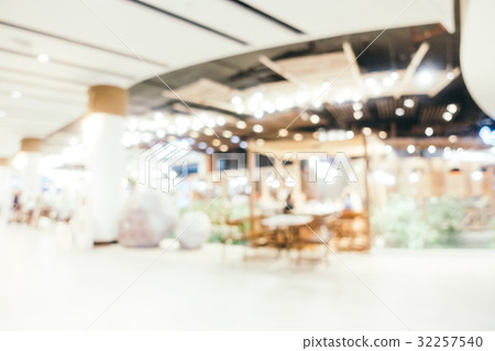 Abstract blur and bokeh defocused shopping mall interior of department store Abstract blur and bokeh defocused shopping mall interior of department store 32257540
