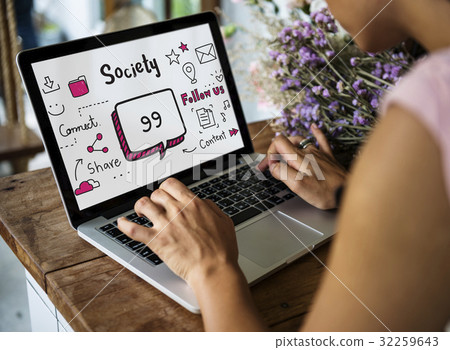 Communication Stay Connected Community Concept Communication Stay Connected Community Concept 32259643
