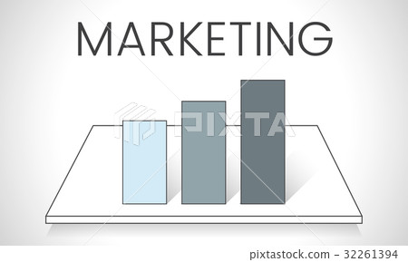 Illustration of business graph analysis Illustration of business graph analysis 32261394