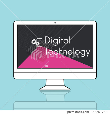 Database System Computer Technology Development Digital Icons Graphic Database System Computer Technology Development Digital Icons Graphic 32261752