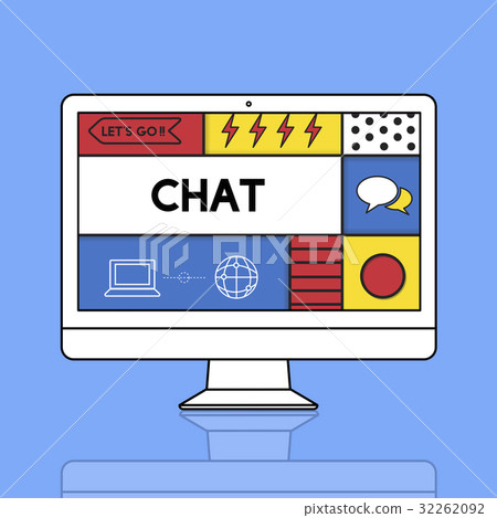 Chat Communication Connection Interaction Concept Stock Illustration