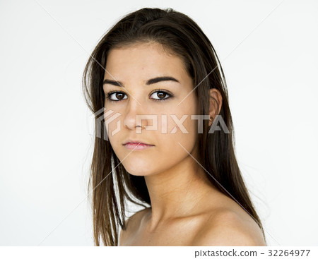 A girl is in a studio shoot A girl is in a studio shoot 32264977