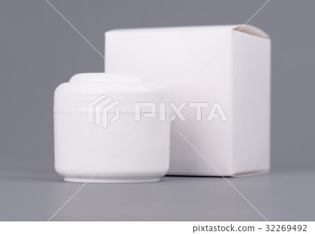 Square white carton product box mock up, side view Square white carton product box mock up, side view 32269492