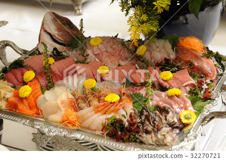 Catering food Assortment of sashimi 32270721