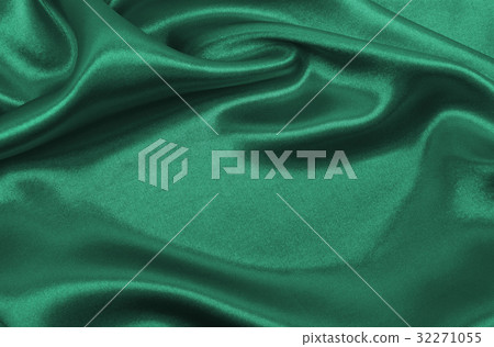 Smooth elegant green silk or satin luxury cloth Smooth elegant green silk or satin luxury cloth 32271055