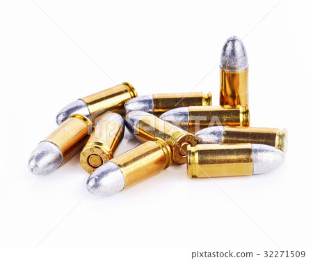 Bullet isolated on white background Bullet isolated on white background 32271509