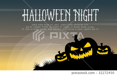 Halloween with pumpkin background style Halloween with pumpkin background style 32272450