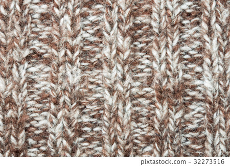 Vertical Brown Knitting Knitted Fabric Background Vertical Brown Knitting Knitted Fabric Background 32273516