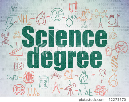 Science concept: Science Degree on Digital Data Science concept: Science Degree on Digital Data 32273570