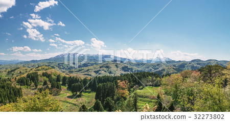 從春日山城遺址本丸Tensori站標記想要的風景 32273802