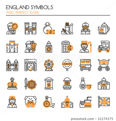 England Symbols  32274375
