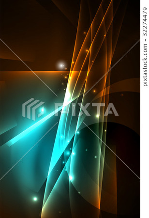 Vector polar lights concept background Vector polar lights concept background 32274479