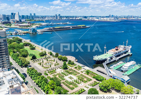 Yokohama Yamashita Park和Hikawa Maru Yokohama Yamashita Park和Hikawa Maru 32274737